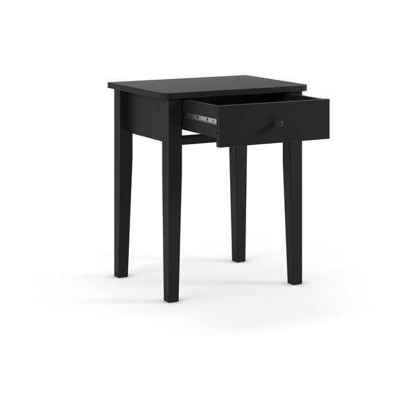 Črna nočna omarica v mat dekorju Bart – Marckeric-image-3