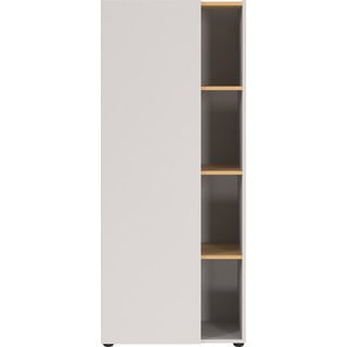 Bel regal v hrastovem dekorju 61x145x34 cm Adrano – Germania