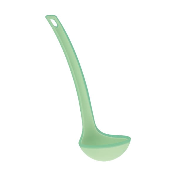 Zelena zajemalka za juho iz silikona Metaltex Prisma