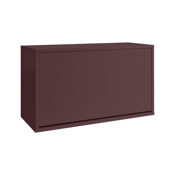 Bordo rdeča preklopna/stenska omarica za čevlje 70x30x40 cm – ReCollector
