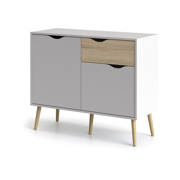 Bela komoda Tvilum Oslo, 99 x 82 cm-image-2