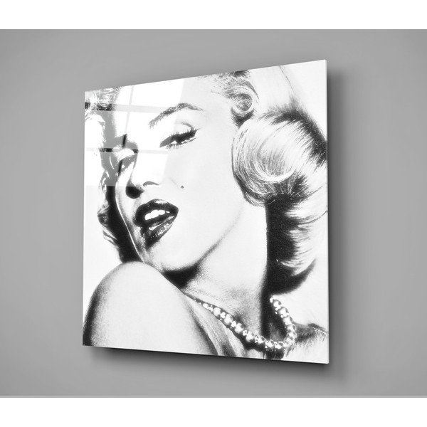 Steklena slika Insigne Marilyn Monroe, 40 x 40 cm-image-3