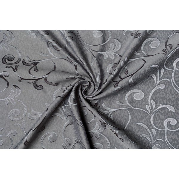 Siva zavesa iz žakarja 210x245 cm Glory – Mendola Fabrics-image-2