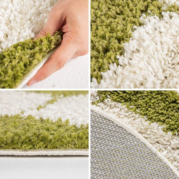 Zeleno-kremno bela otroška preproga ø 100 cm Fun – Ayyildiz Carpets-image-3