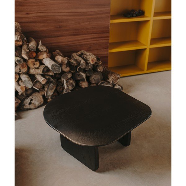 Stranska mizica iz masivnega hrasta 70x71 cm Pirita – Kave Home-image-1