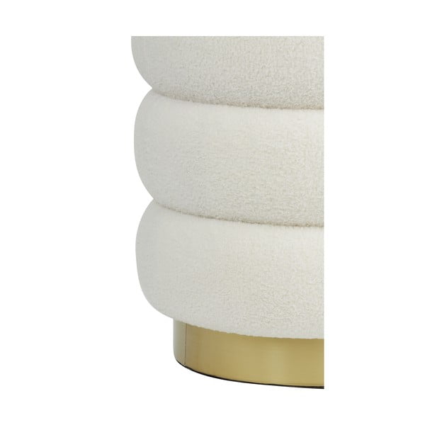 Bel tabure iz tkanine bouclé Kimi – Light & Living-image-3