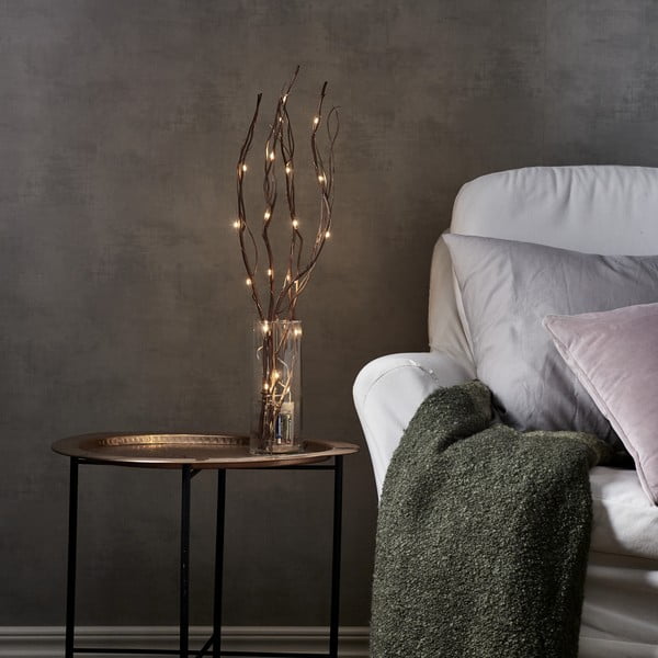 Rjava svetlobna dekoracija ø 8 cm Willow – Star Trading-image-1