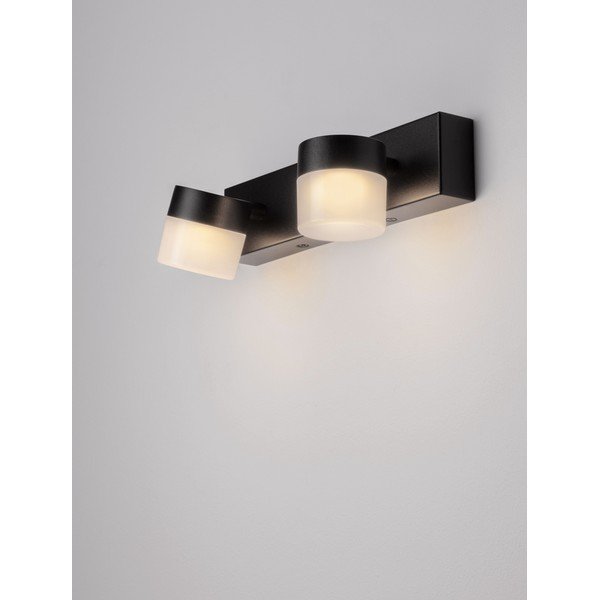 Mat črna aluminijasta LED stenska svetilka Teko – Nova Luce-image-2