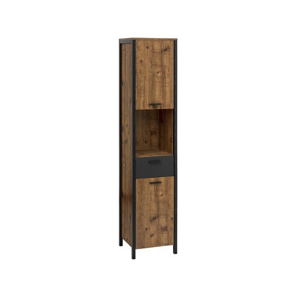 Temno rjava kopalniška omarica Støraa Werra, 38 x 175 cm-image-1
