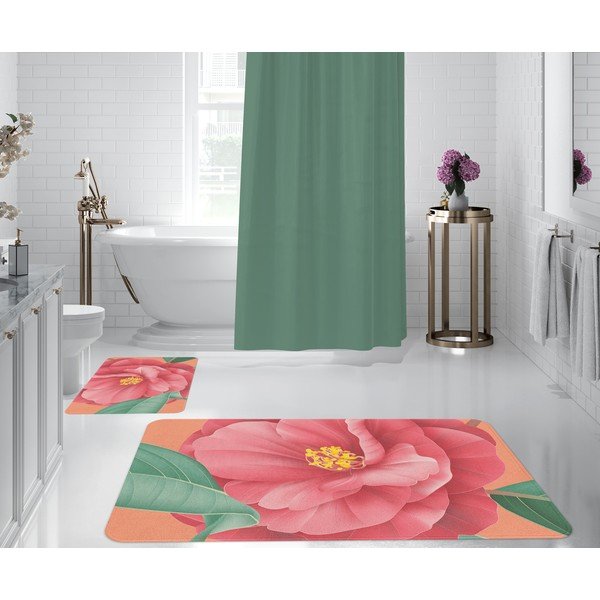 Oranžne/rožnate kopalniške preproge v kompletu 2 ks 60x90 cm – Oyo Concept-image-1