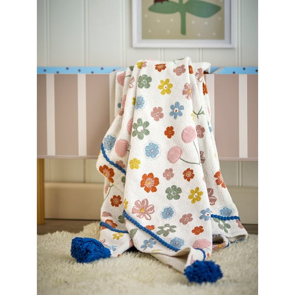 Otroška odeja iz recikliranega bombaža 130x160 cm Cherry – Bloomingville Mini-image-1