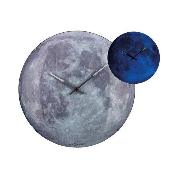 Stenska ura ø 35 cm Moon – NeXtime-image-3