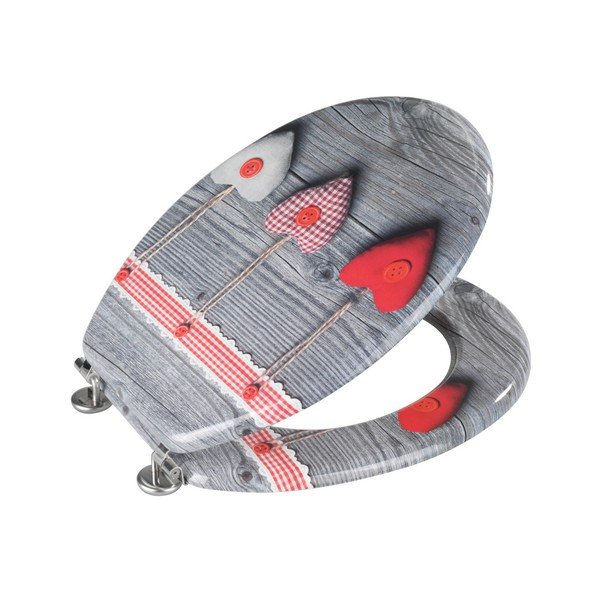 WC deska Wenko Bavarian Hearts, 43 x 37 cm-image-1