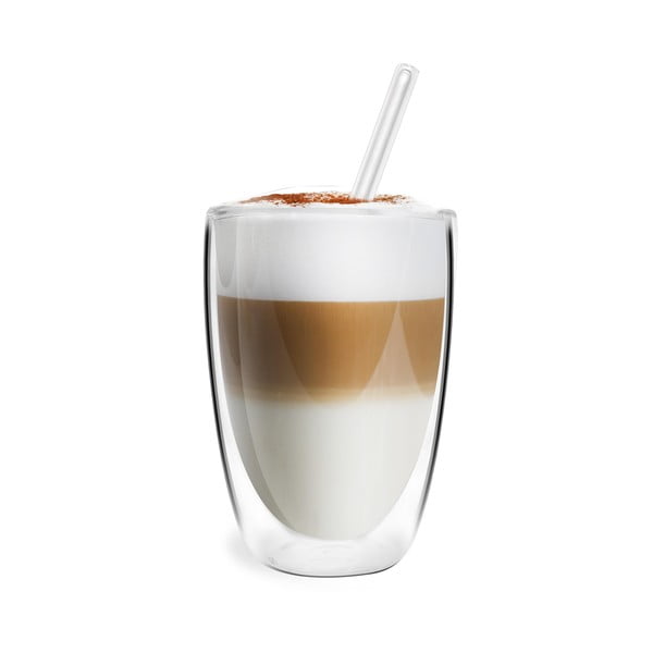 Steklene skodelice v kompletu z dvojno steno za latte 6 ks 350 ml – Vialli Design-image-2