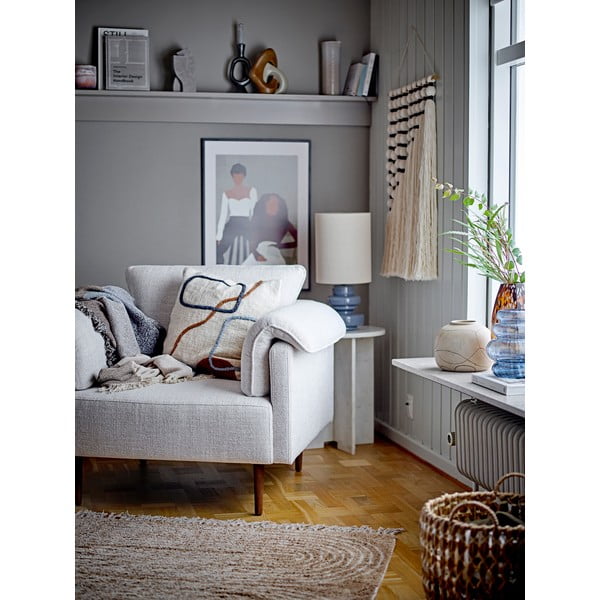 Modra namizna svetilka s tekstilnim senčilom (višina 51 cm) Fabiola – Bloomingville-image-3