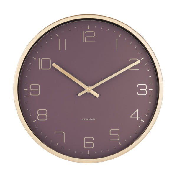 Karlsson Elegance Purple Wall Clock