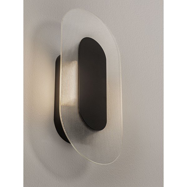 Mat črna kovinska LED stenska svetilka Vetrio – Nova Luce-image-3
