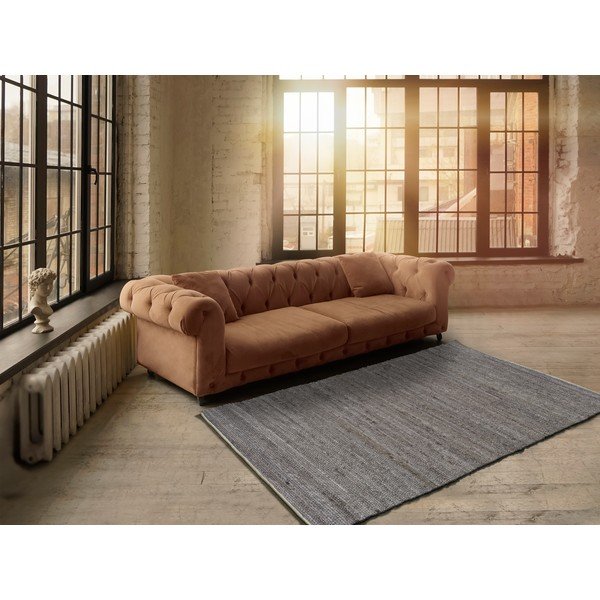 Rjava preproga iz reciklirane plastike Universal Cinder, 140 x 200 cm-image-1