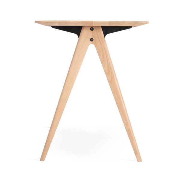 Pisalna miza iz masivnega hrasta 60x120 cm Ava – Gazzda-image-4