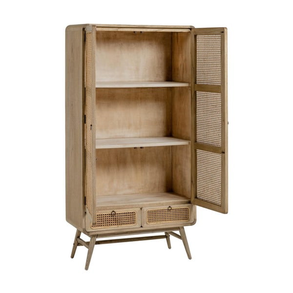 Garderobna omara iz masivne indijske lipovke v naravni barvi 90x175 cm Nalu – Kave Home-image-4