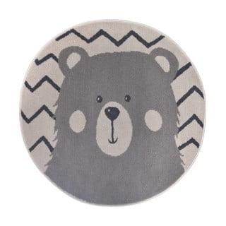 Siva otroška preproga ø 100 cm Bear – Hanse Home