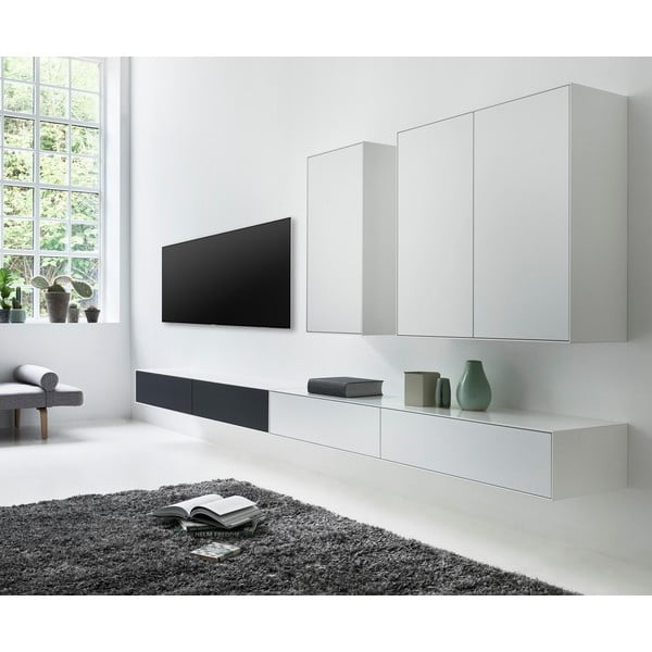 Črno-bela garnitura TV omarice in 2 komod Edge by Hammel - Hammel Furniture-image-1