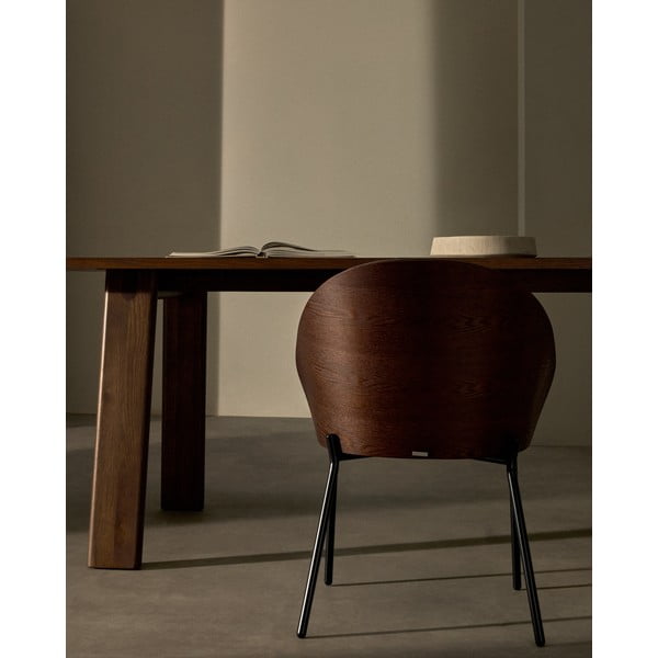 Rjav jedilni stol Eamy – Kave Home-image-2