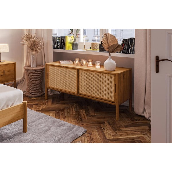 TV omarica iz hrastovega lesa 142x64 cm Pola - The Beds-image-4