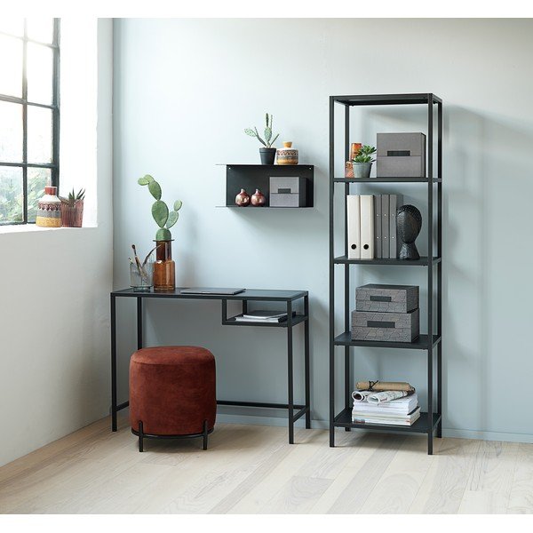 Črna železna polica Canett Joy Adams, 23 x 50 cm-image-2