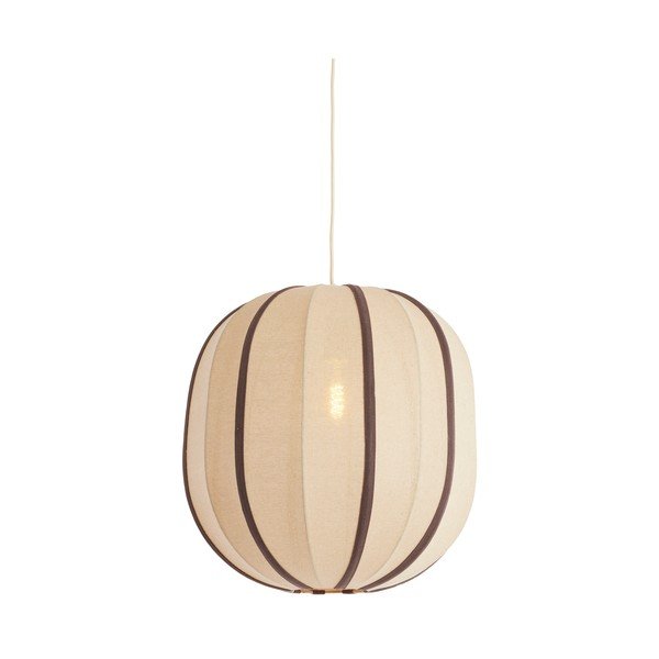 Kremno bela viseča svetilka s tekstilnim senčilom Esmiria – Light & Living-image-2