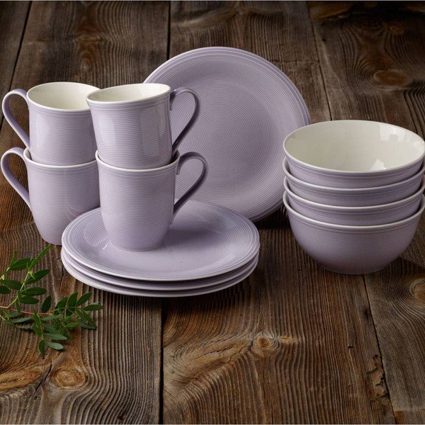 12-delni vijolični set za zajtrk Like by Villeroy & Boch Group-image-1