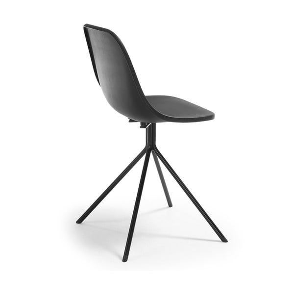Komplet 2 črnih jedilnih stolov La Forma Mint-image-3