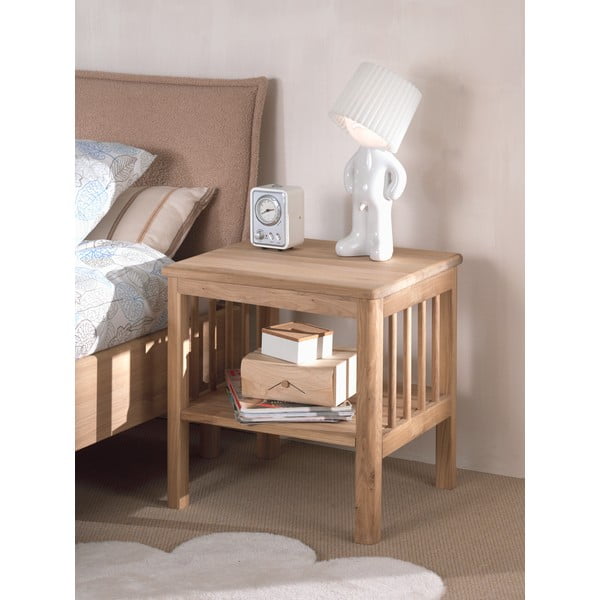 Otroška nočna omarica iz masivnega hrasta v naravni barvi Forrest – Vipack-image-1