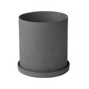Temno siv porcelanast sadilnik Blomus Nona