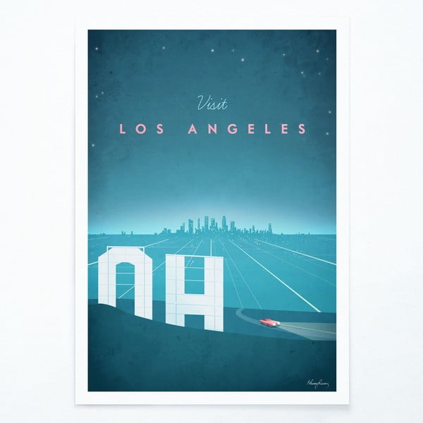 Plakat Travelposter Los Angeles, A2