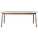 Raztegljiva jedilna miza z dodatno ploščo v hrastovem dekorju 95x190 cm Bari – Unique Furniture