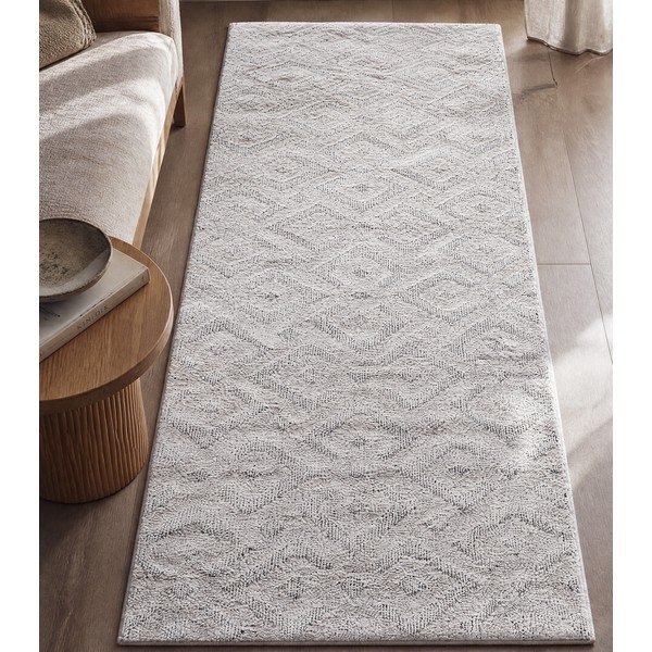 Kremno bel tekač 80x250 cm Pisa – Ayyildiz Carpets-image-3