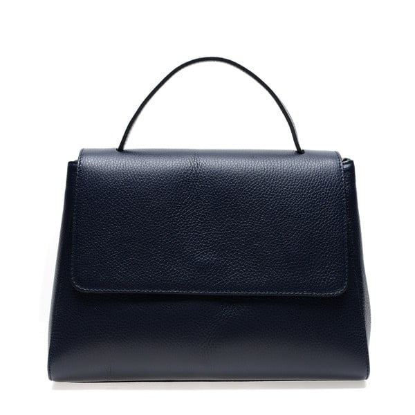 Temno modra usnjena torbica Renata Corsi