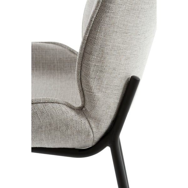 Siv jedilni stol s kovinsko podnožje Canett Hella-image-1