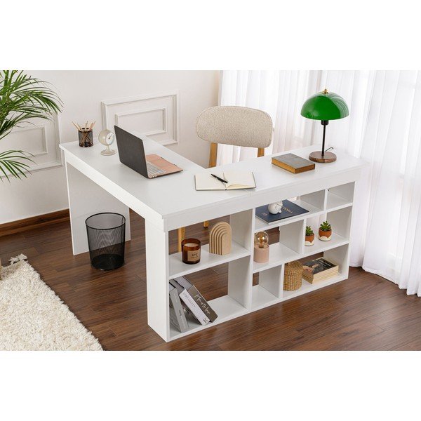 Pisalna miza v mat dekorju 120x130 cm Vesper – Kalune Design-image-1