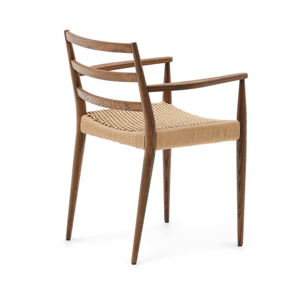 Jedilni stoli iz masivnega hrasta v rjavi in naravni barvi v kompletu 2 ks Analy – Kave Home-image-2