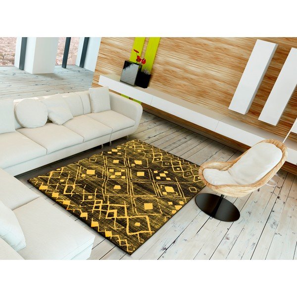 Rumena preproga Universal Neon Shine, 80 x 150 cm-image-1