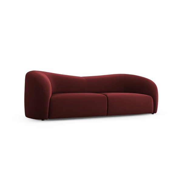 Bordo rdeča žametna sedežna garnitura 237 cm Santi – Interieurs 86-image-2