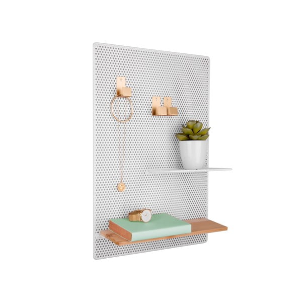 PT LIVING Perky, bela kovinska oglasna deska, 34,5 x 52,5 cm-image-2