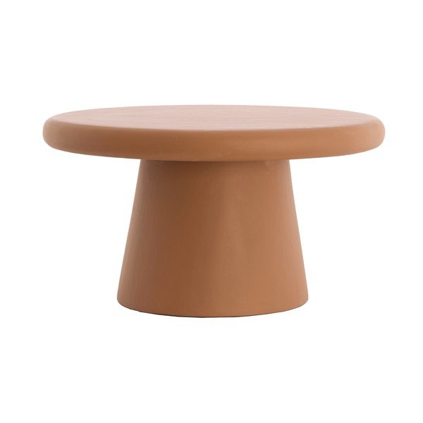 Okrogla klubska mizica v barvi terakote ø 70 cm Kulona – Light & Living