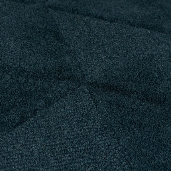 Zelenomodra ročno tkana volnena preproga 160x230 cm Shard Teal – Flair Rugs-image-3