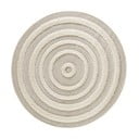 Krem preproga Mint Rugs Handira Circle, ⌀ 160 cm