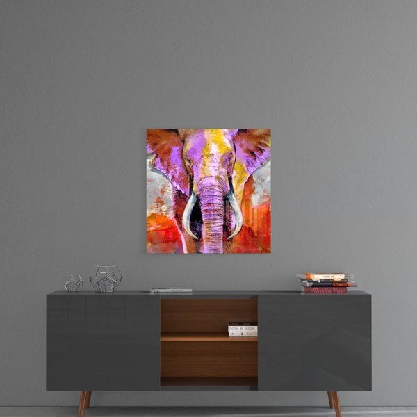 Steklena slika Insigne Revenge of the Elephant, 40 x 40 cm-image-1