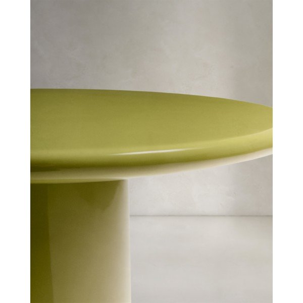 Betonska okrogla vrtna klubska mizica ø 65 cm Albanella – Kave Home-image-4