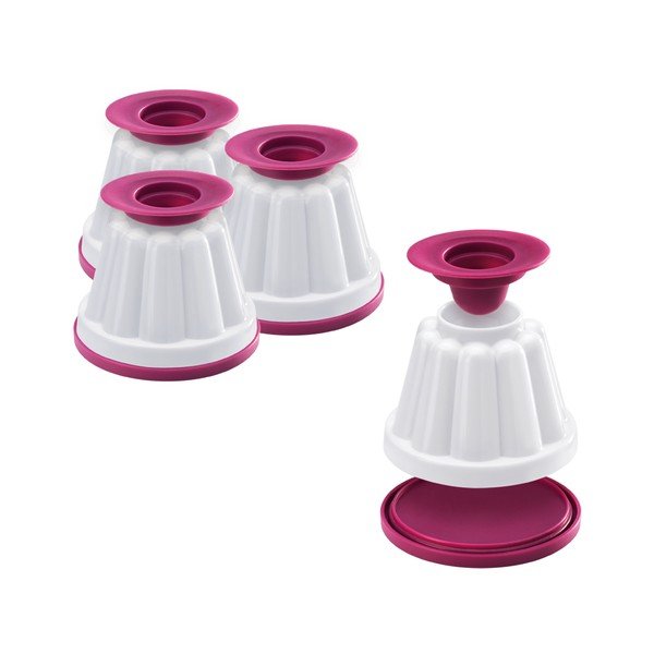 Komplet 4 modelov za puding Metaltex, ø 8 x 7 cm-image-1